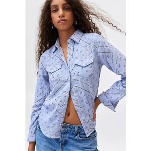 Urban Outfitters BDG Ariella Printed Western‎ Shirt Size S NWOT
